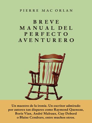 cover image of Breve manual del perfecto aventurero